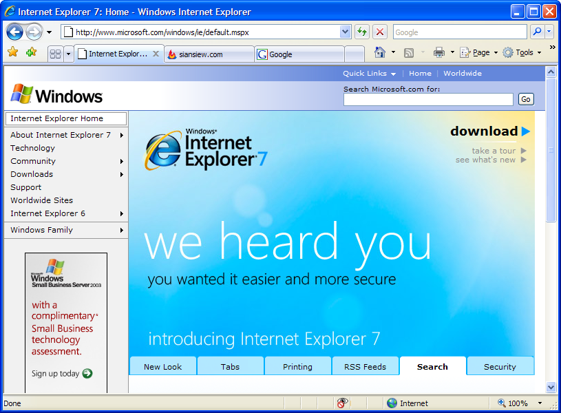 Internet Explorer 7: Comeback of the king? 